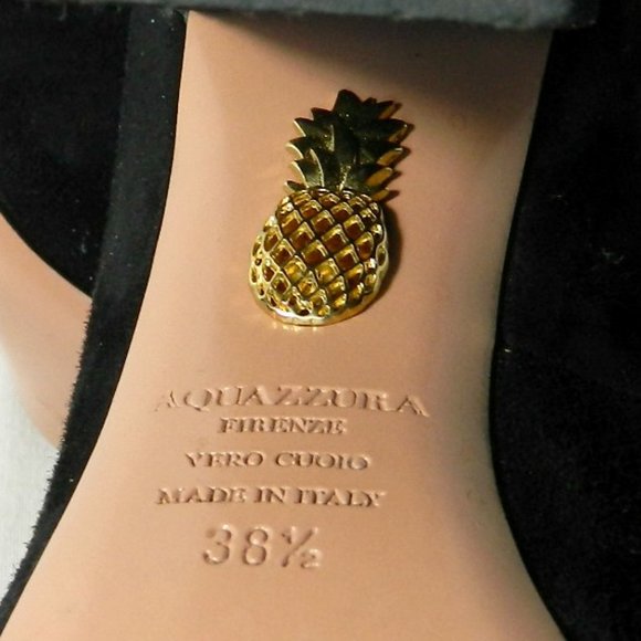 Aquazzura Wild Thing Fringe Black Pumps EU 38.5 - Picture 8 of 8